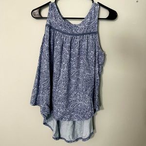 Paisley blue GAP hi-low tank